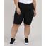 Bermuda-de-Sarja-Feminina-Plus-Size-Ciclista-Cintura-Alta-Estampada-de-Poa-Preta-9930404-Preto_1