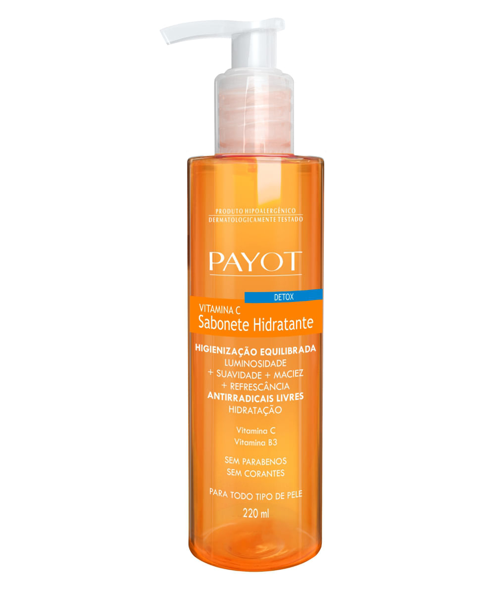 sabonete líquido payot detox vitamina c 220ml