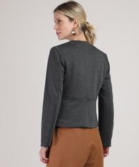 Blazer-Feminino-Estampado-Chevron-com-Aviamento-Cinza-Mescla-Escuro-9826139-Cinza_Mescla_Escuro_2
