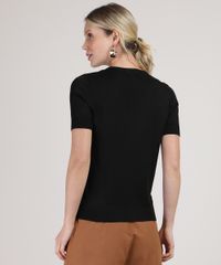Blusa-Feminina-em-Trico-com-Micangas-Manga-Curta-Decote-Redondo-Preta-9804203-Preto_2