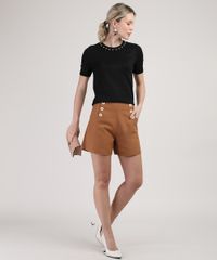 Blusa-Feminina-em-Trico-com-Micangas-Manga-Curta-Decote-Redondo-Preta-9804203-Preto_3