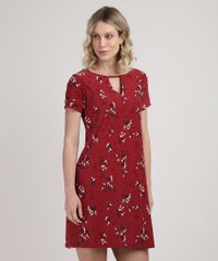 Vestido-Feminino-Curto-Estampado-Floral-com-Vazado-Manga-Curta-Vermelho-Escuro-9862197-Vermelho_Escuro_1 Vestido-Feminino-Curto-Estampado-Floral-com-Vazado-Manga-Curta-Vermelho-Escuro-9862197-Vermelho_Escuro_1