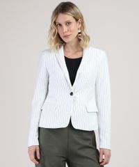 Blazer-Feminino-Listrado-Risca-de-Giz-com-Bolsos-Branco-9825477-Branco_1