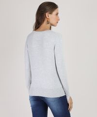 Sueter-Feminino-em-Trico-Decote-Redondo-Cinza-Mescla-Claro-9818305-Cinza_Mescla_Claro_2
