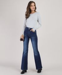 Sueter-Feminino-em-Trico-Decote-Redondo-Cinza-Mescla-Claro-9818305-Cinza_Mescla_Claro_3