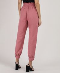 Calca-de-Sarja-Feminina-Jogger-Cintura-Alta-Rosa-Escuro-9934486-Rosa_Escuro_2 Calca-de-Sarja-Feminina-Jogger-Cintura-Alta-Rosa-Escuro-9934486-Rosa_Escuro_2