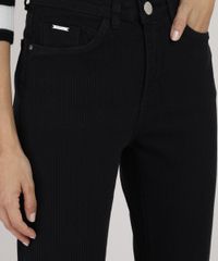 Calca-Feminina-Flare-Cintura-Alta-Canelada-Preta-9915240-Preto_4 Calca-Feminina-Flare-Cintura-Alta-Canelada-Preta-9915240-Preto_4