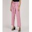 Calca-Feminina-Clochard-Cintura-Super-Alta-com-Faixa-para-Amarrar-Rosa-Claro-9942459-Rosa_Claro_1