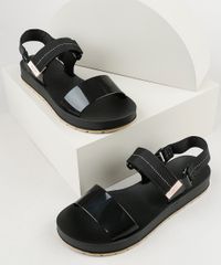 Papete-Feminina-Zaxy-Way-com-Velcro-Preta-9941629-Preto_1
