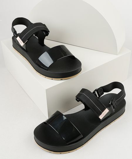 Papete-Feminina-Zaxy-Way-com-Velcro-Preta-9941629-Preto_1