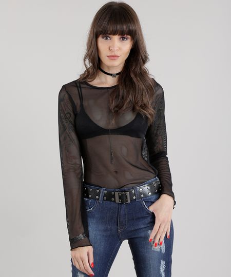 Camisete-em-Tela-Preto-8657679-Preto_1 Camisete-em-Tela-Preto-8657679-Preto_1
