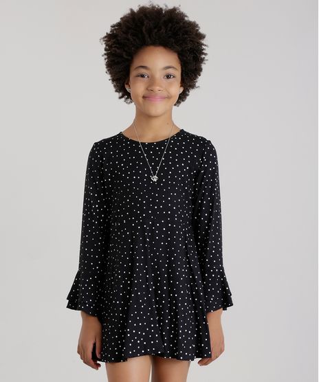 Vestido-Estampado-de-Estrelas-Preto-8631443-Preto_1
