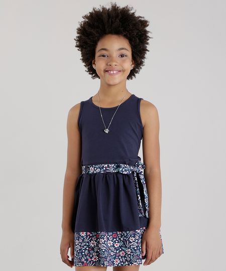 Vestido-com-Laco-com-Recorte-Estampado-Floral-Azul-Marinho-8673817-Azul_Marinho_1