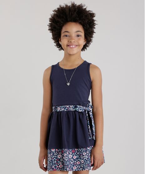 Vestido-com-Laco-com-Recorte-Estampado-Floral-Azul-Marinho-8673817-Azul_Marinho_1