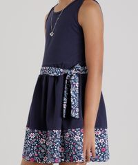 Vestido-com-Laco-com-Recorte-Estampado-Floral-Azul-Marinho-8673817-Azul_Marinho_4