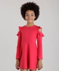 Vestido-Open-Shoulder-com-Babados-em-jacquard-Vermelho-8678485-Vermelho_1