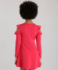 Vestido-Open-Shoulder-com-Babados-em-jacquard-Vermelho-8678485-Vermelho_2