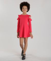 Vestido-Open-Shoulder-com-Babados-em-jacquard-Vermelho-8678485-Vermelho_3