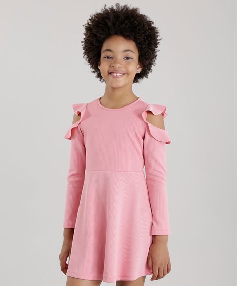 Vestido-Open-Shoulder-com-Babados-em-jacquard-Rose-8678485-Rose_1