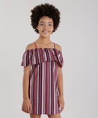 Vestido-Ombro-a-Ombro-Estampado-Etnico-em-Algodao---Sustentavel-Vinho-8578348-Vinho_1