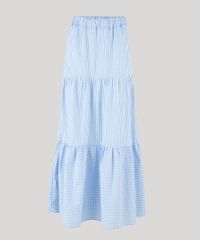 Saia-Feminina-Mindset-Longa-Estampada-Xadrez-Vichy-com-Recortes-Azul-Claro-9947924-Azul_Claro_1