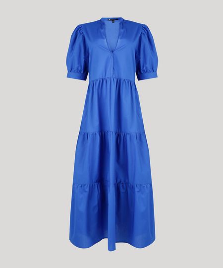 Vestido-Feminino-Mindset-Midi-com-Recortes-Manga-Bufante-Azul-Royal-9950277-Azul_Royal_1