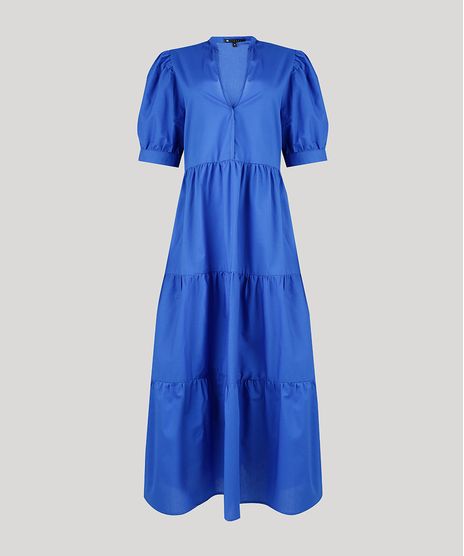 Vestido-Feminino-Mindset-Midi-com-Recortes-Manga-Bufante-Azul-Royal-9950277-Azul_Royal_1