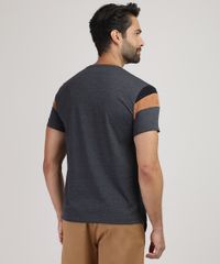 Camiseta-Masculina-com-Recortes-em-Suede-Manga-Curta-Gola-Careca-Cinza-Mescla-Escuro-9899422-Cinza_Mescla_Escuro_2