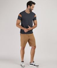 Camiseta-Masculina-com-Recortes-em-Suede-Manga-Curta-Gola-Careca-Cinza-Mescla-Escuro-9899422-Cinza_Mescla_Escuro_3
