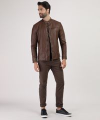 Jaqueta-Masculina-com-Recortes-e-Bolso-Marrom-9807949-Marrom_3 Jaqueta-Masculina-com-Recortes-e-Bolso-Marrom-9807949-Marrom_3