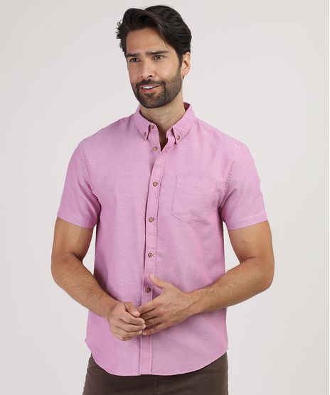 Camisa-Masculina-Comfort-com-Bolso-Manga-Curta-Lilas-9809555-Lilas_1