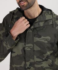 Parka-Masculina-Estampada-Camuflada-com-Bolsos-e-Capuz-Verde-Militar-9807950-Verde_Militar_4