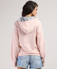 Blusao-Infantil---Famous-Girl--em-Moletom-com-Capuz-e-Bolso-Rosa-Claro-9797520-Rosa_Claro_2