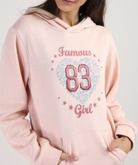 Blusao-Infantil---Famous-Girl--em-Moletom-com-Capuz-e-Bolso-Rosa-Claro-9797520-Rosa_Claro_4