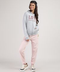Blusao-Infantil--Love--em-Moletom-com-Capuz-e-Bolso-Cinza-Mescla-9797519-Cinza_Mescla_3