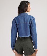 Jaqueta-Jeans-Infantil-Cropped-com-Barra-Desfiada-Azul-Escuro-9892624-Azul_Escuro_2