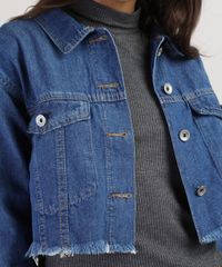 Jaqueta-Jeans-Infantil-Cropped-com-Barra-Desfiada-Azul-Escuro-9892624-Azul_Escuro_4