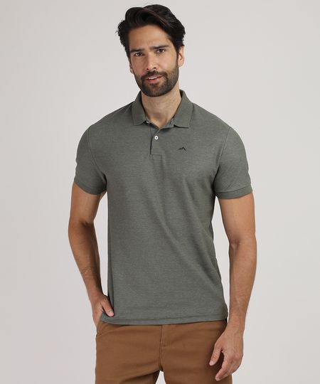 Polo-Masculina-Basica-Comfort-em-Piquet-Manga-Curta-Verde-Escuro-9449829-Verde_Escuro_1