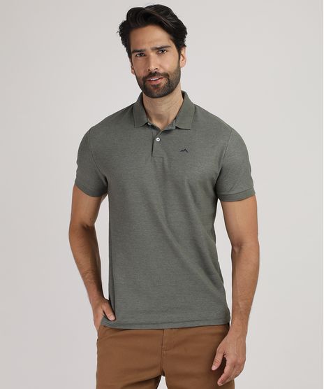 Polo-Masculina-Basica-Comfort-em-Piquet-Manga-Curta-Verde-Escuro-9449829-Verde_Escuro_1