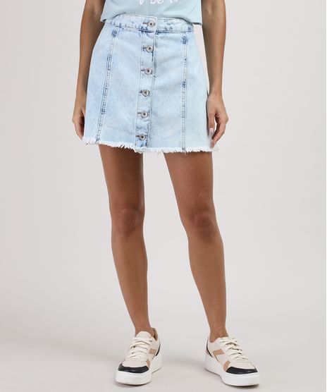 Saia-Jeans-Infantil-com-Botoes-e-Barra-Desfiada-Azul-Claro-9928674-Azul_Claro_1
