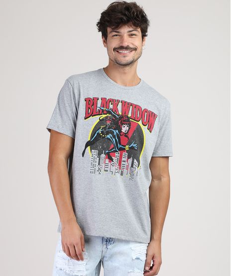 Camiseta-Masculina-Viuva-Negra-Manga-Curta-Gola-Careca-Cinza-Mescla-9942912-Cinza_Mescla_1