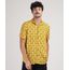 Camisa-Masculina-Tradicional-Snoopy-Manga-Curta-Mostarda-9922073-Mostarda_1
