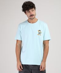 Camiseta-Masculina-Garfield-na-Praia-Manga-Curta-Gola-Careca-Azul-Claro-9870714-Azul_Claro_1