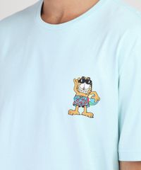 Camiseta-Masculina-Garfield-na-Praia-Manga-Curta-Gola-Careca-Azul-Claro-9870714-Azul_Claro_4