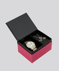 Kit-de-Relogio-Analogico-Lince-Feminino---Colar---Brinco---K174C2KX-Dourado-8633052-Dourado_1