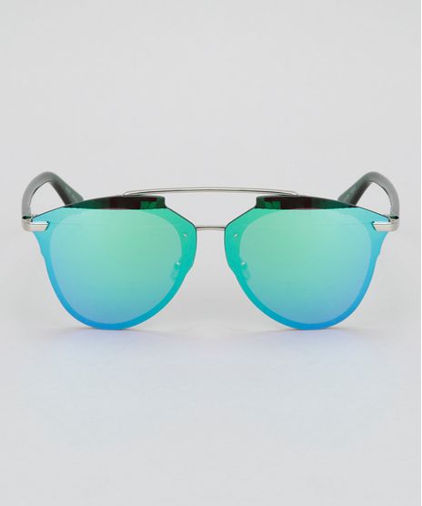 Oculos-de-Sol-Redondo-Feminino-Oneself-Verde-8732551-Verde_1