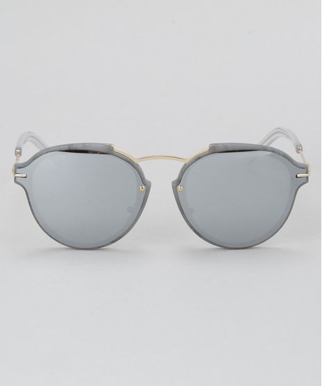 Oculos-de-Sol-Redondo-Feminino-Oneself-Cinza-8732566-Cinza_1