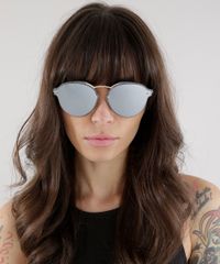 Oculos-de-Sol-Redondo-Feminino-Oneself-Cinza-8732566-Cinza_2