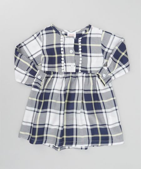 Vestido-Xadrez-com-Guipir-Off-White-8661506-Off_White_1