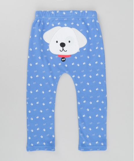 Calca-Estampada-Cachorro-em-Algodao---Sustentavel-Azul-8580501-Azul_1